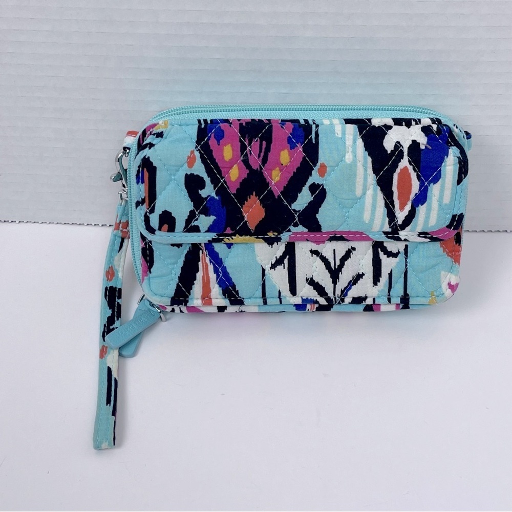 Vera Bradley Women's Essential Pueblo Cotton Quilted Wristlet; Wallet, Travel